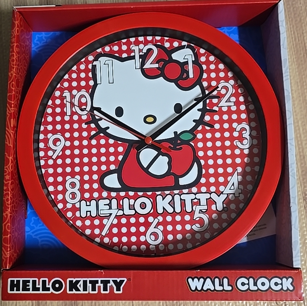 Hello Kitty Red 10" Wall Clock